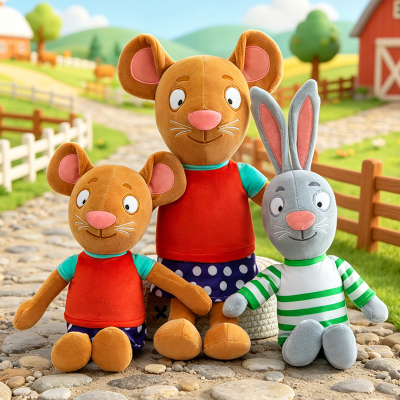 Kids Education Movies - 30/60cm Kawaii Pip en Posy Pluche