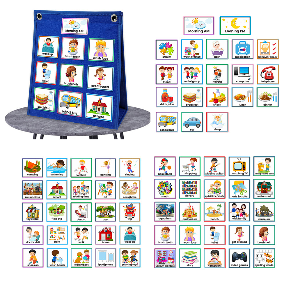 Kids Education Tools - Nieuwe collectie dubbelzijdig zelfstaand opvouwbaar desktop-pocketdiagram