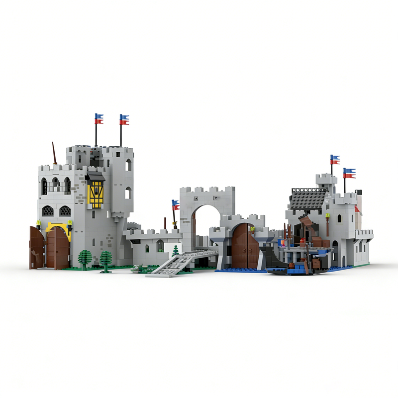 Kingdom Kids Education - 1534 stuks MOC Kasteel Klassieke Leeuwenkrijgers