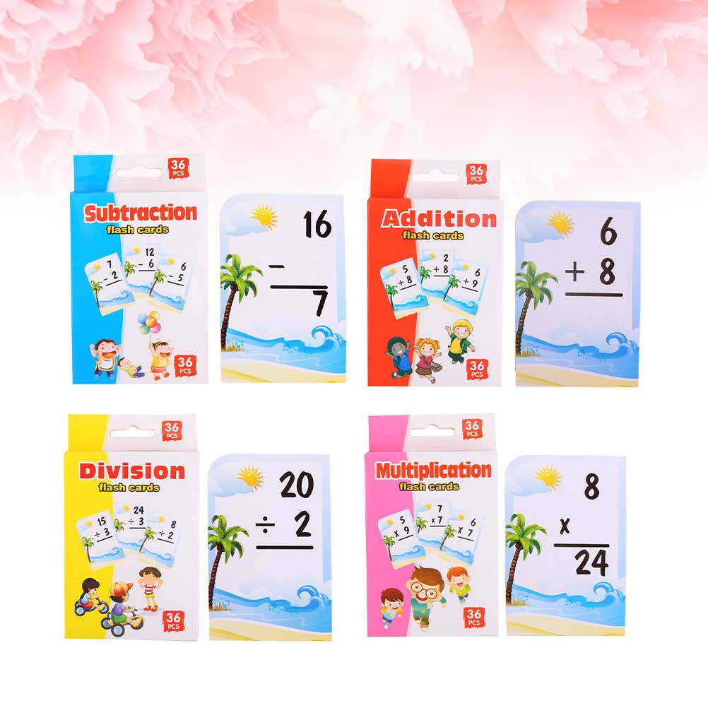 Kids Education Tools - 4 dozen wiskunde-studiekaarten voor kinderen, onderwijs