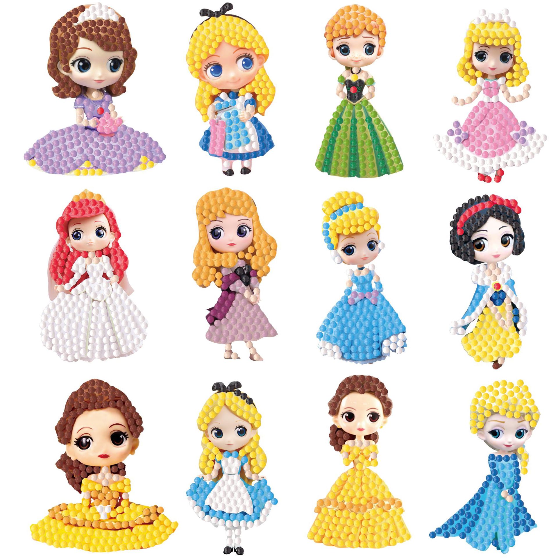 Cartoon Prinses 5D Diamant Sti - Kingdom Kids Education recensie en prijs
