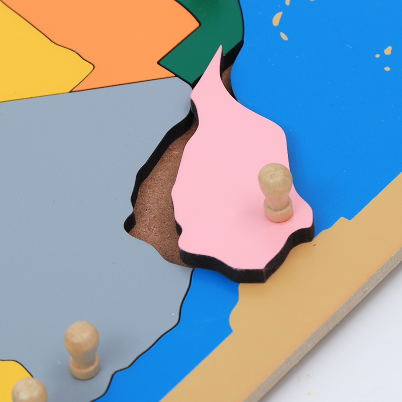 Houten kaartpuzzel van Afrika  - Kids Education Tools recensie en prijs