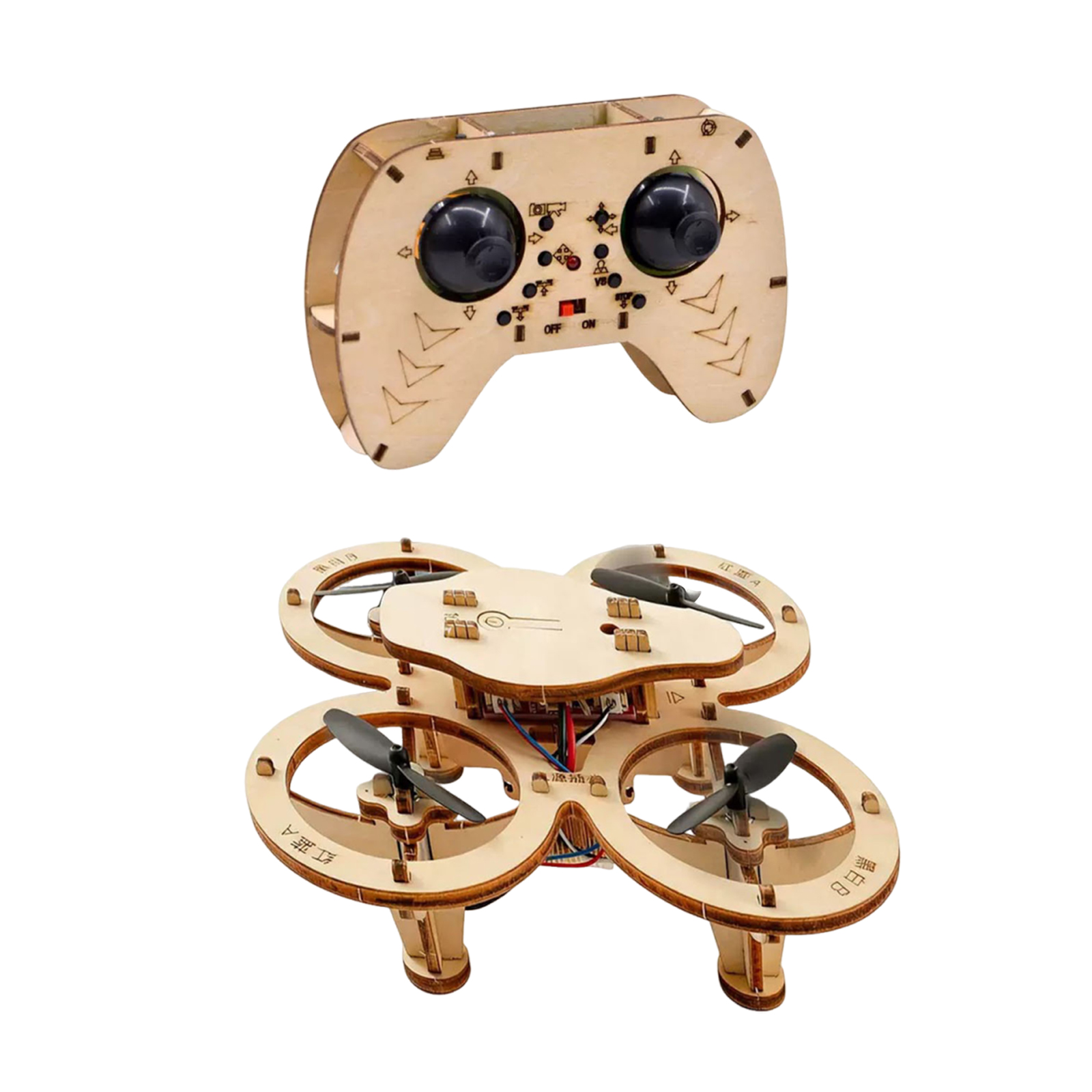 Natuurlijk Houten DIY Drone Mo - Kids Education Yes recensie en prijs