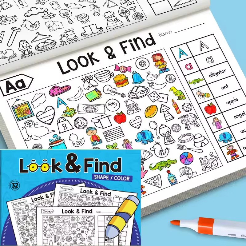Kijk en vind kleurboek voor pe - Kids Education In Us recensie en prijs