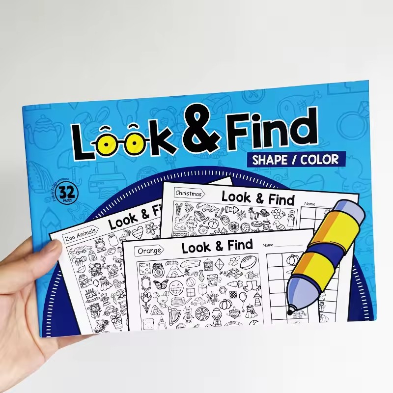 Kijk en vind kleurboek voor pe - Kids Education In Us recensie en prijs