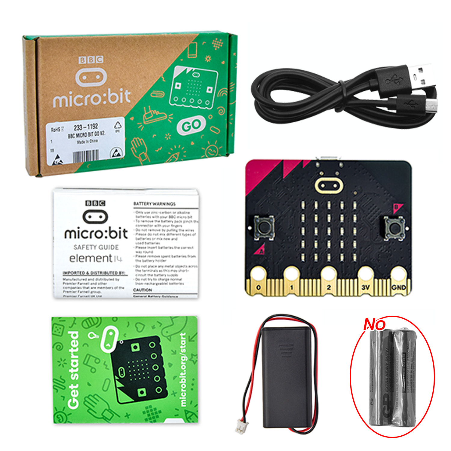 Originele BBC Micro Bit V2 Dev - Kids Education Program recensie en prijs