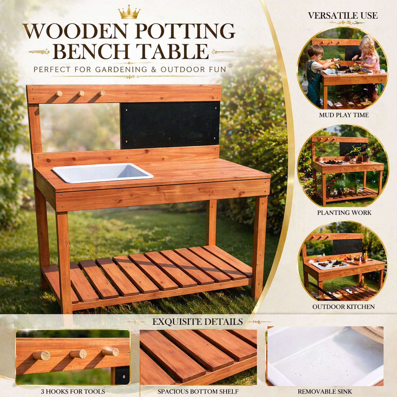 Houten plantentafels voor kind - Kids Education Tools recensie en prijs