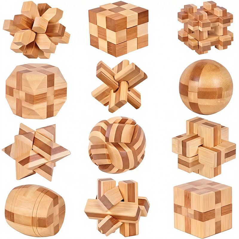 NIEUWE 4,5CM Lu Ban Slotpuzzel - Kids Education Yes recensie en prijs