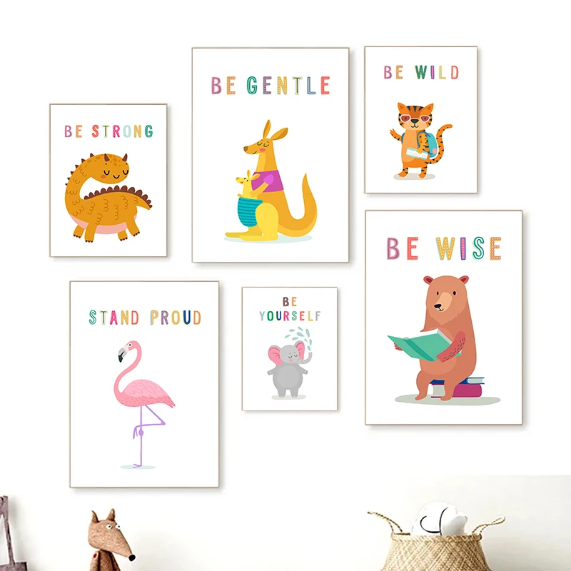 Canvas Print Muur Dieren Engel - Kids Education Yes recensie en prijs
