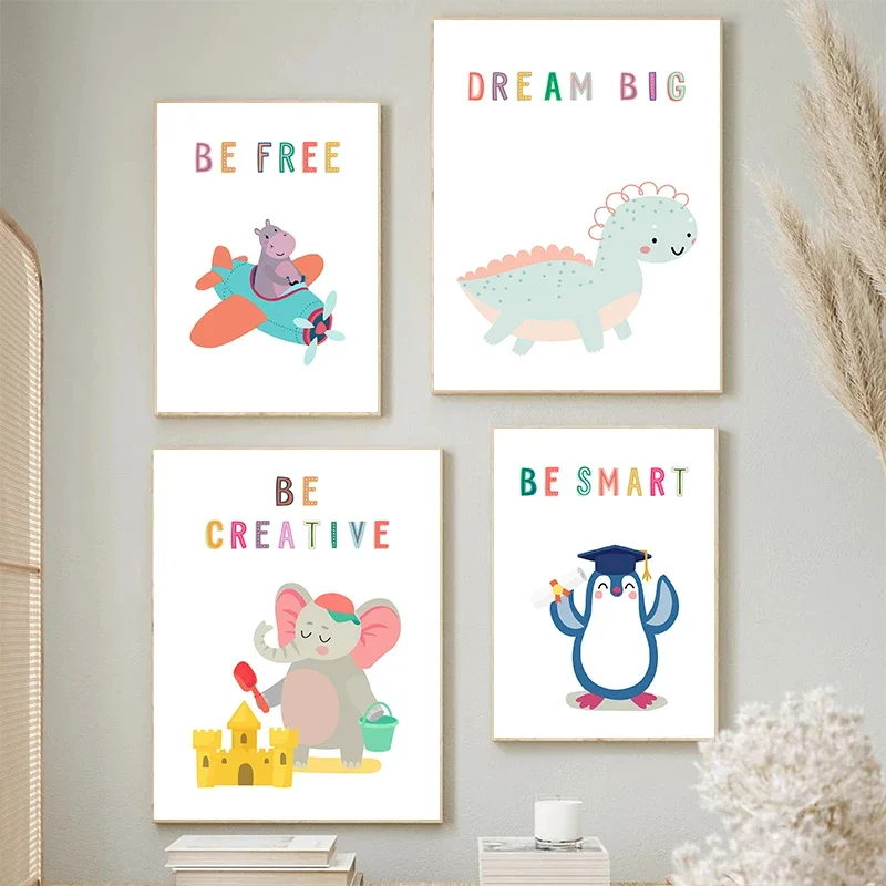 Canvas Print Muur Dieren Engel - Kids Education Yes recensie en prijs